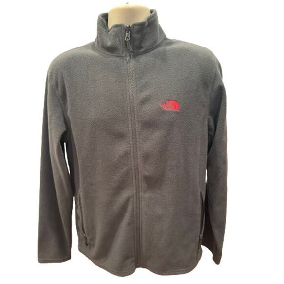 The North Face Gray Fleece Zipper Jacket - Size Medium - Picture 1 of 7